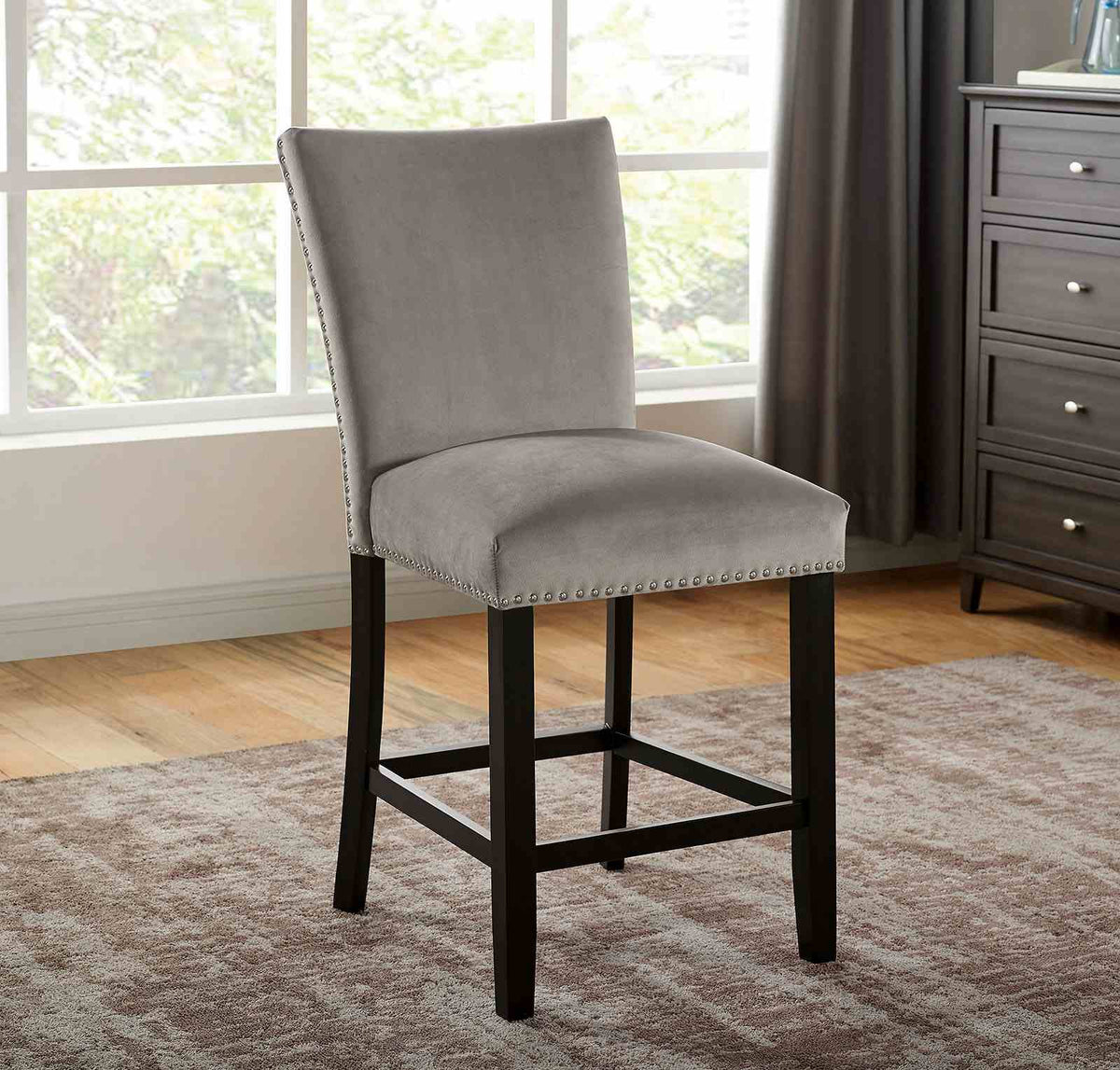 Kian Black/Light Gray Counter Height Chair