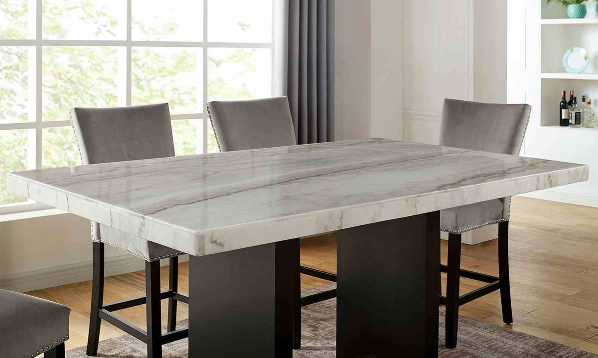 Kian White/Black Counter Hight Table