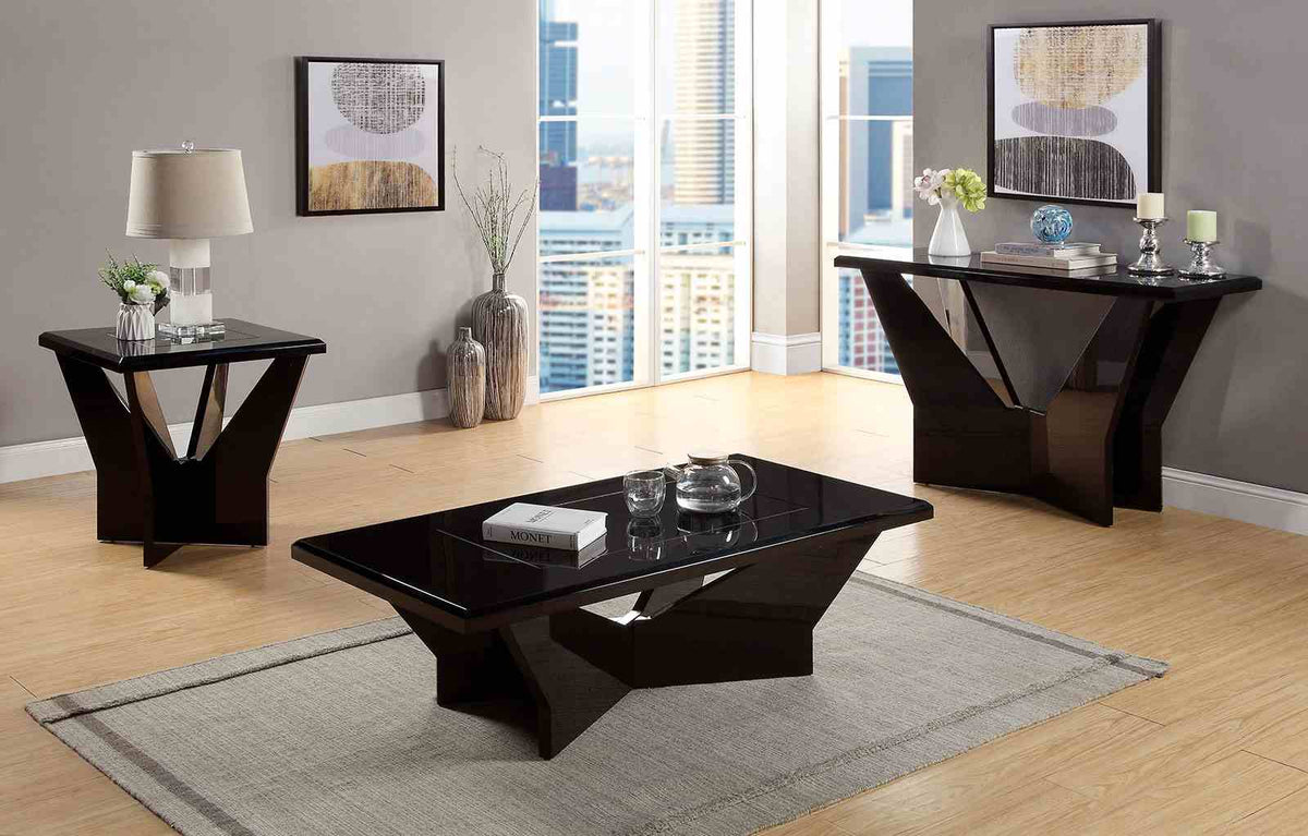 Dubendorf Black End Table