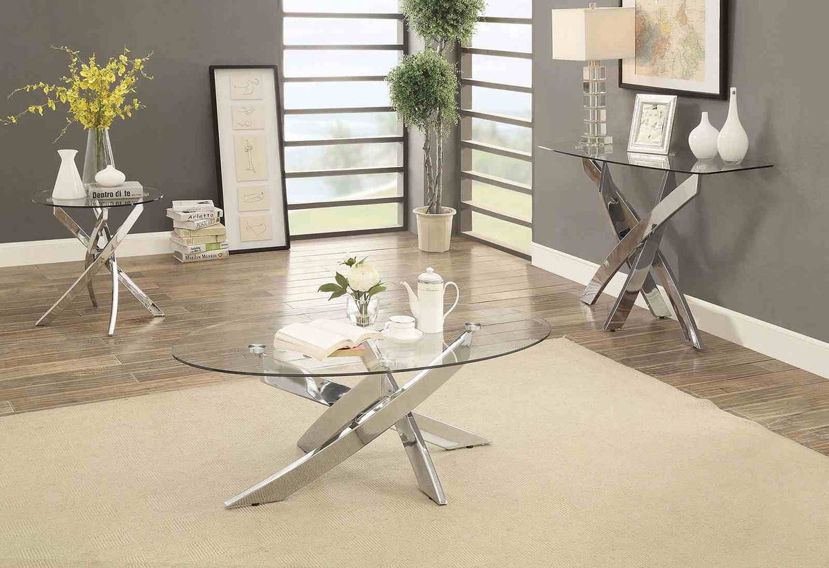 Laila Chrome Coffee Table