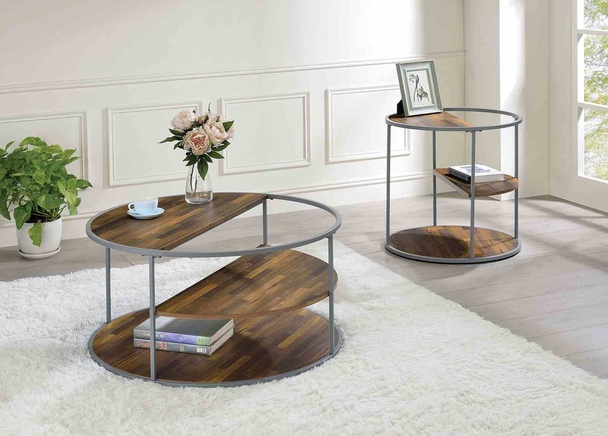 Orrin Gray/Walnut Coffee Table