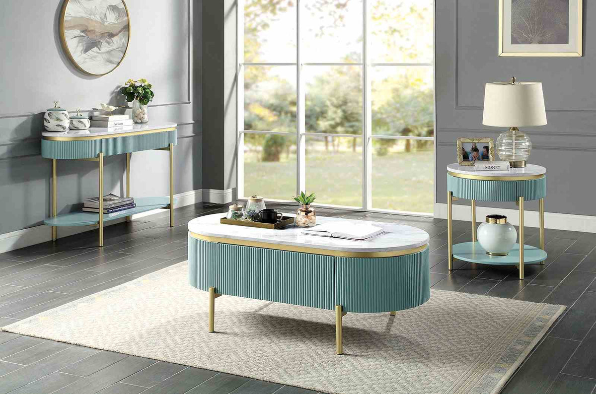 Koblenz Light Teal End Table