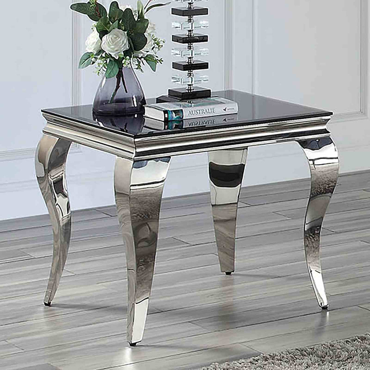 Wetzikon Black/Silver End Table