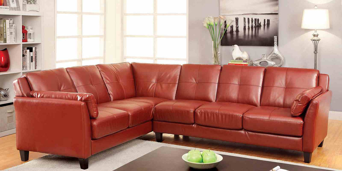Peever Mahogany Red Sectional
