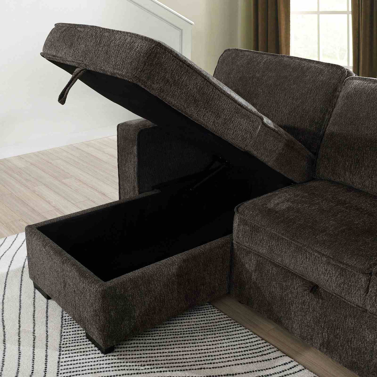 Ines Dark Gray Sectional