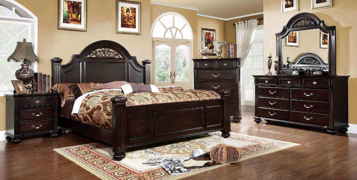 Syracuse Dark Walnut 5-Piece Queen Bedroom Set