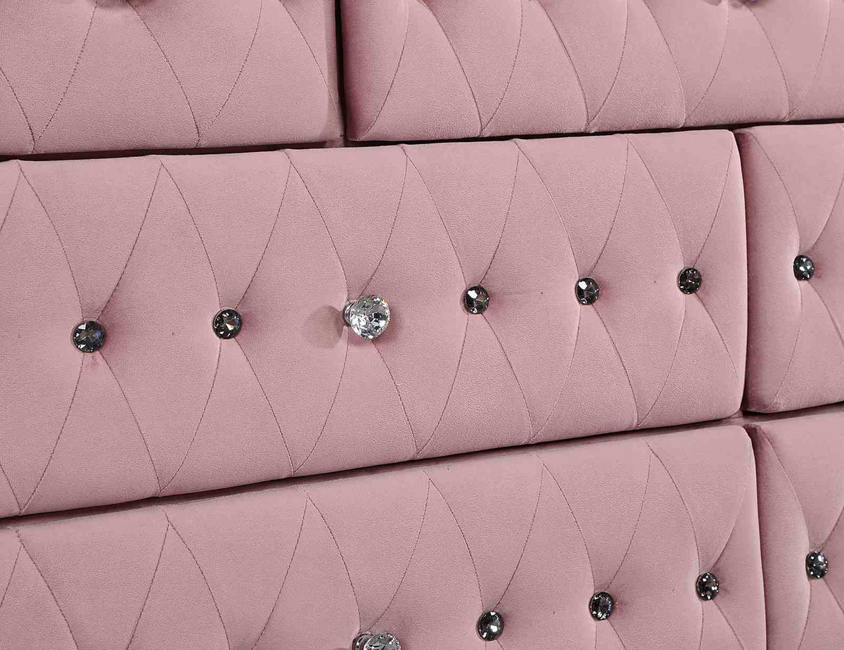 Zohar Pink Queen Bed