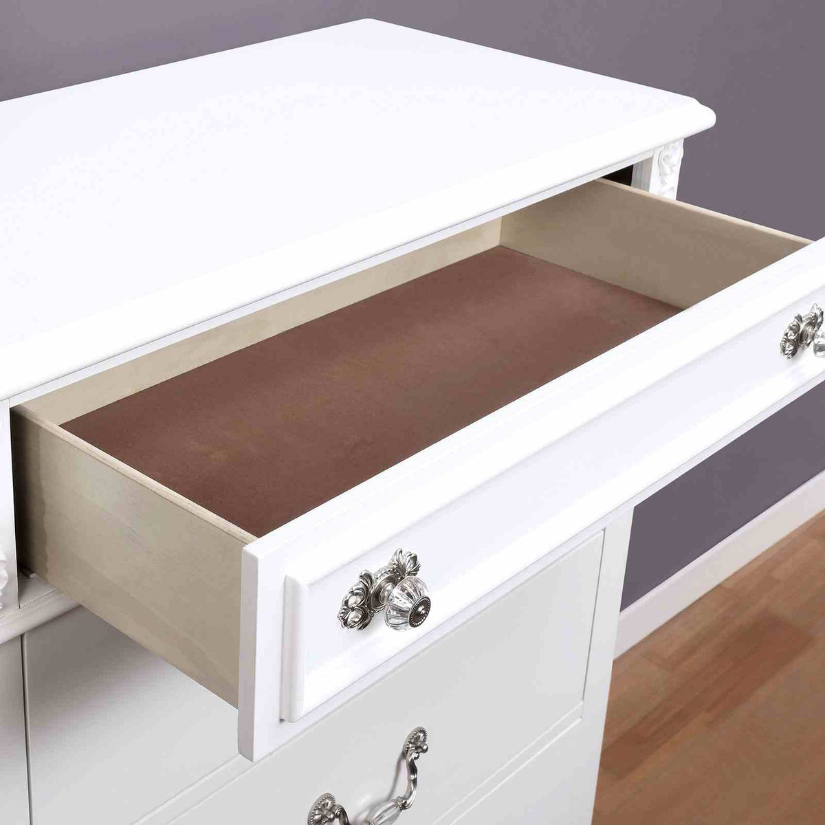 Belva White Night Stand