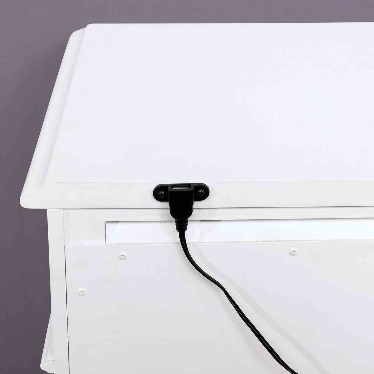 Belva White Night Stand