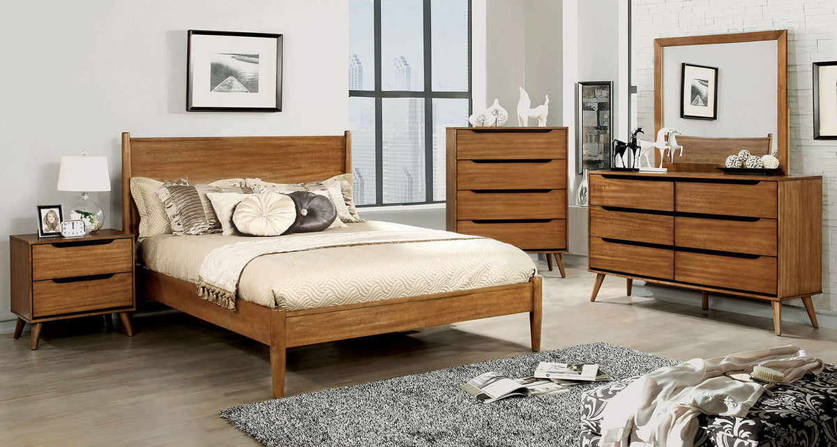 Lennart Oak Queen Bed