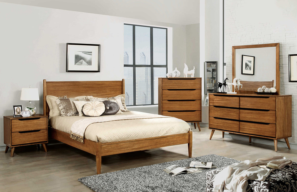 Lennart Oak Queen Bed