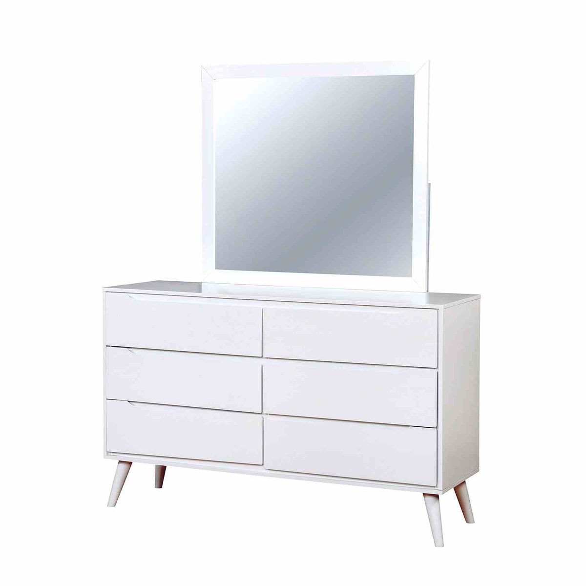 Lennart White Modern Bedroom Set