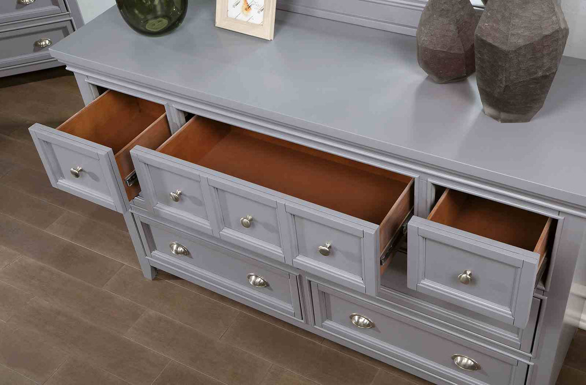 Castlile Gray 5-Piece Queen Storage Bedroom Set