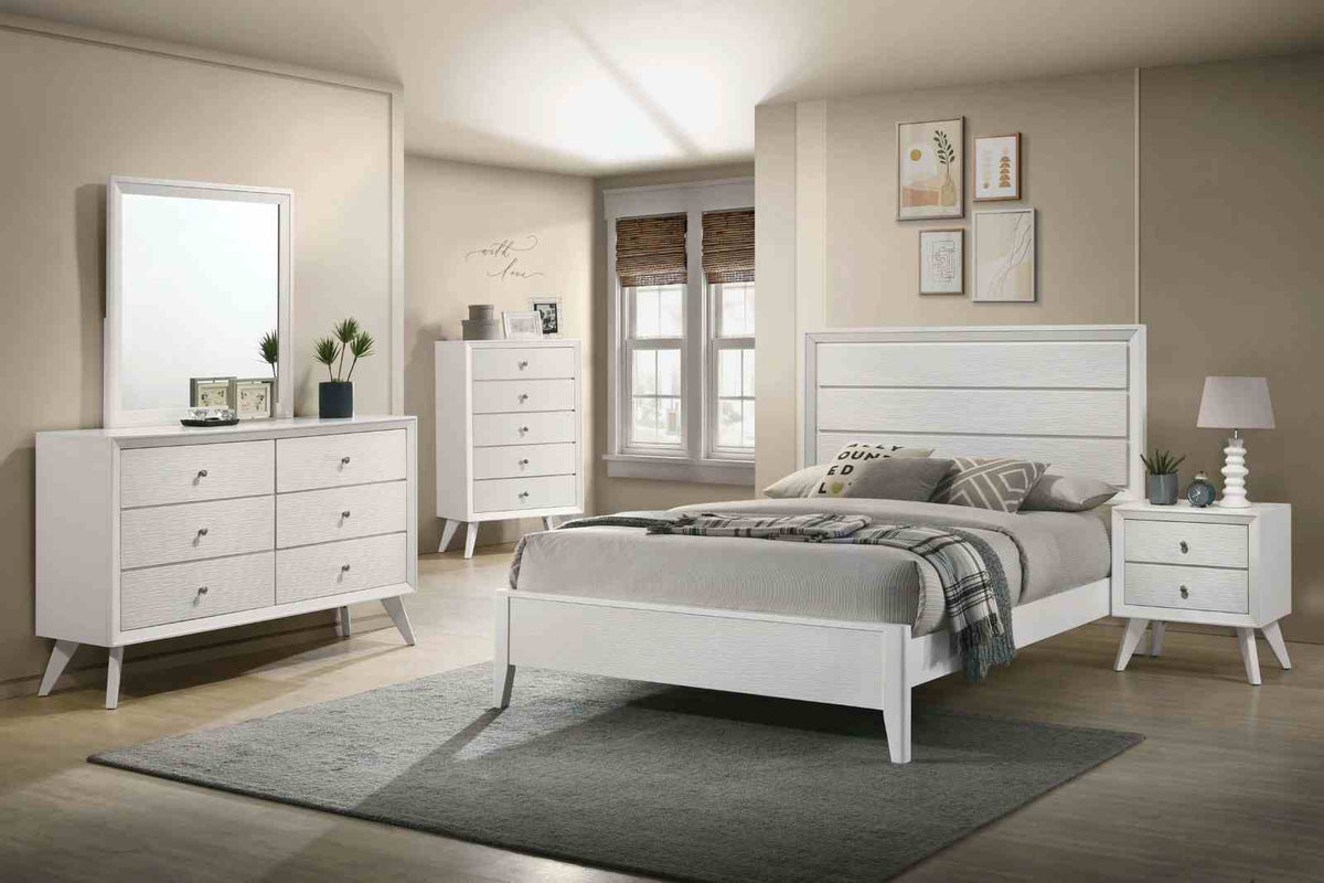 Dortmund White California King Bed
