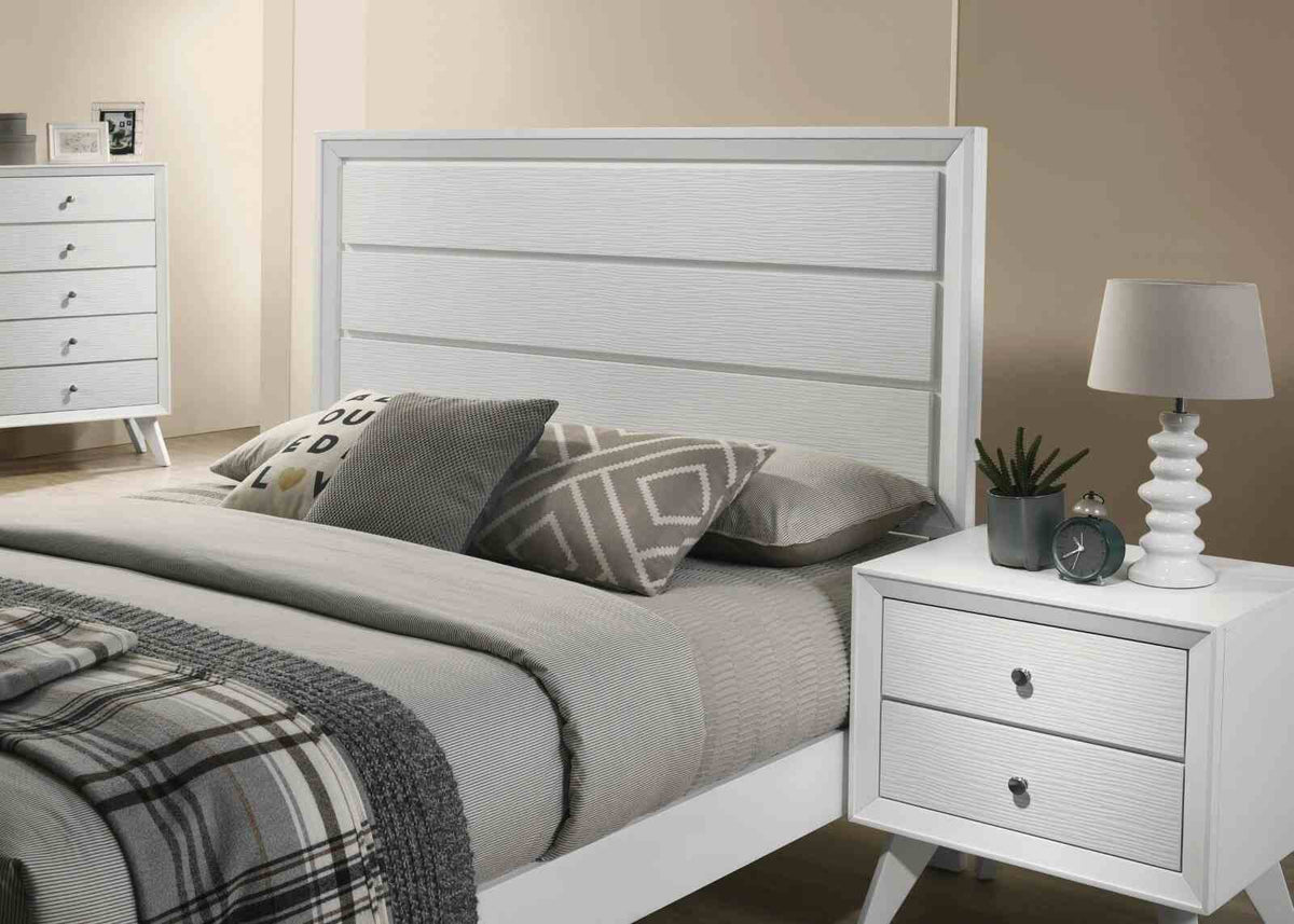 Dortmund White California King Bed
