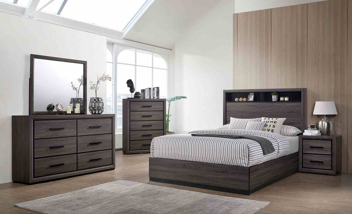 Conwy Gray 5-Piece Queen Bedroom Set