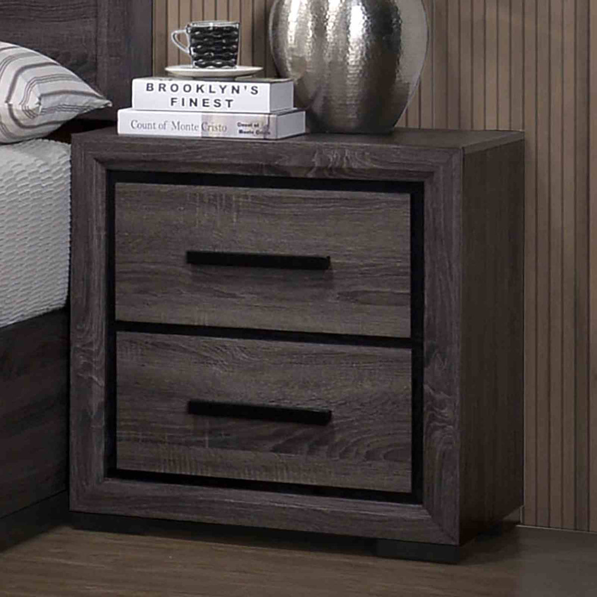 Conwy Gray Contemporary Bedroom Set