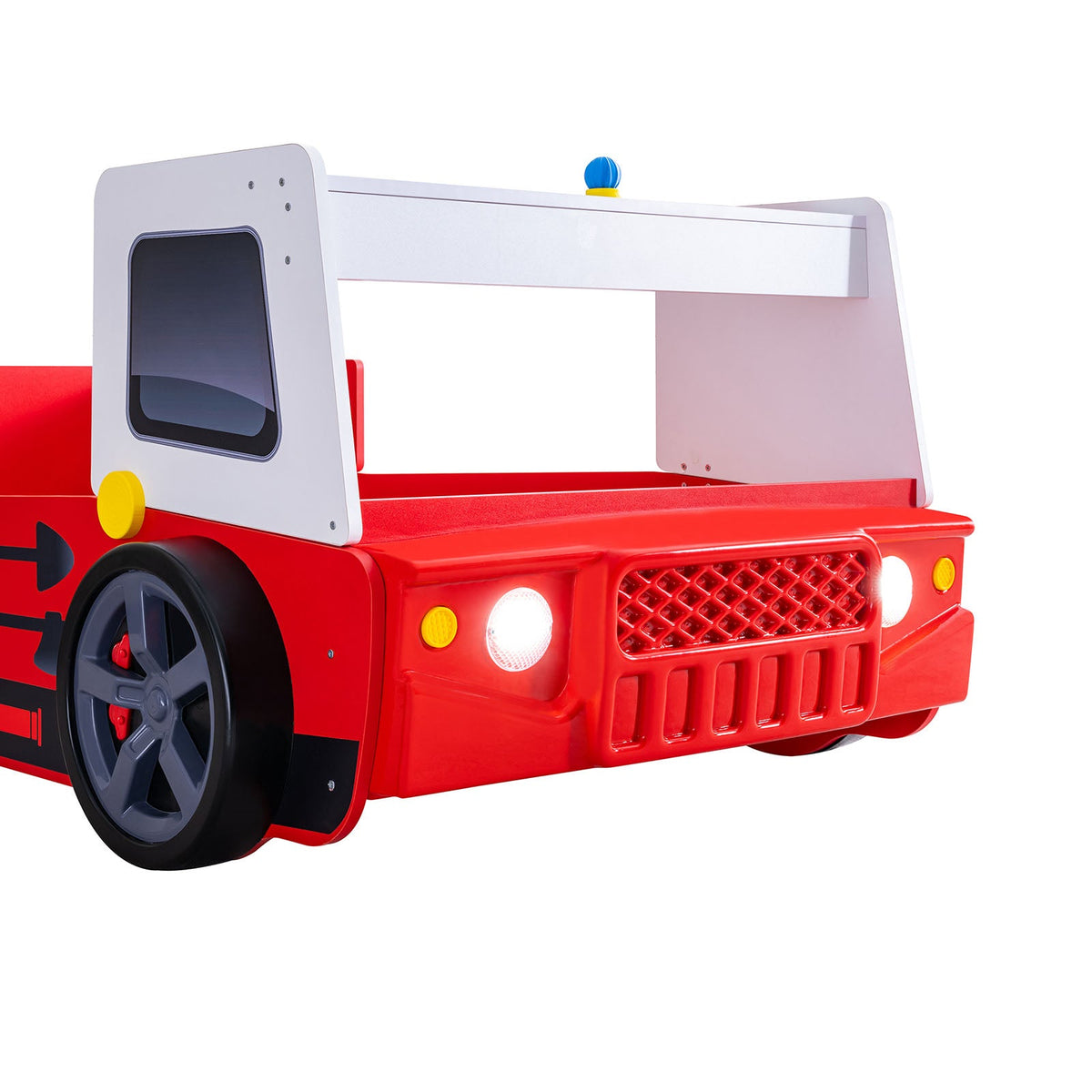 Firestall Red Twin Bed