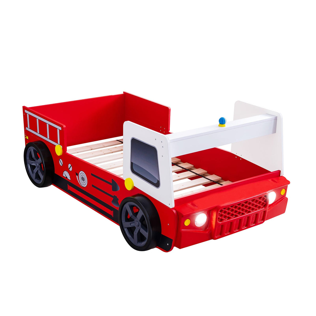 Firestall Red Twin Bed