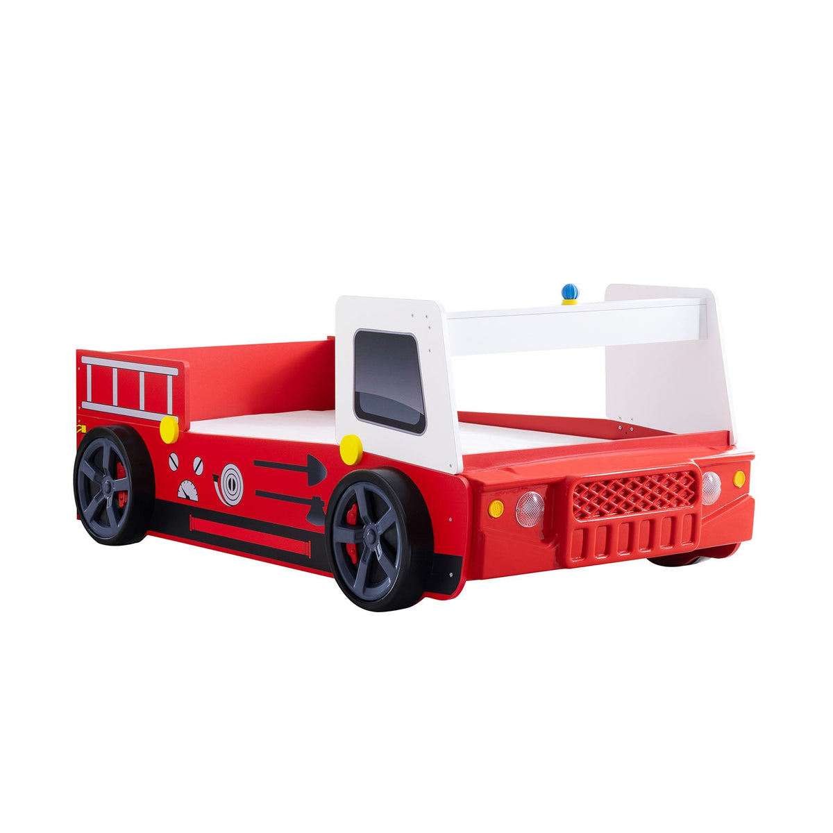 Firestall Red Twin Bed