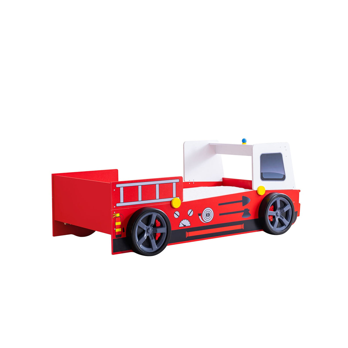 Firestall Red Twin Bed