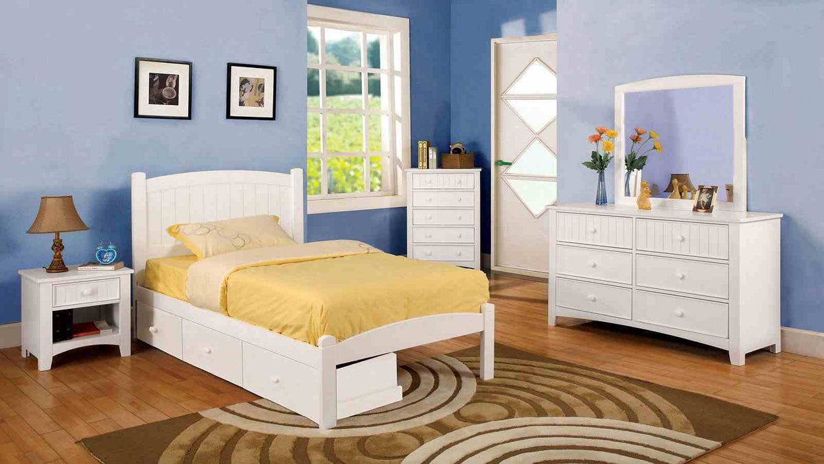 Omnus White Night Stand