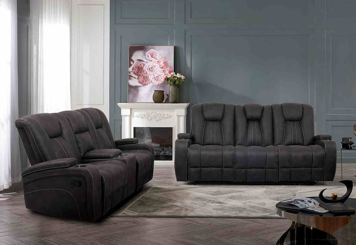 Amirah Dark Gray Glider Recliner