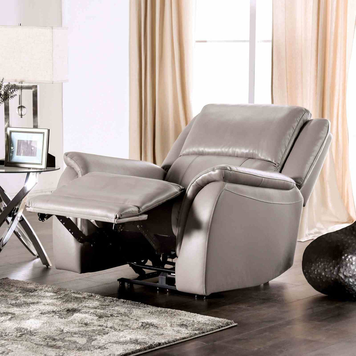 Gorgius Light Gray Transitional Power Reclining Living Room Set