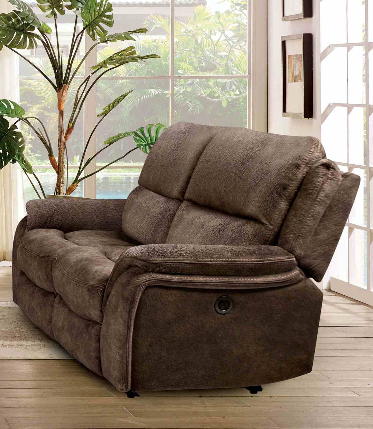 Henricus Dark Brown Transitional Reclining Living Room Set