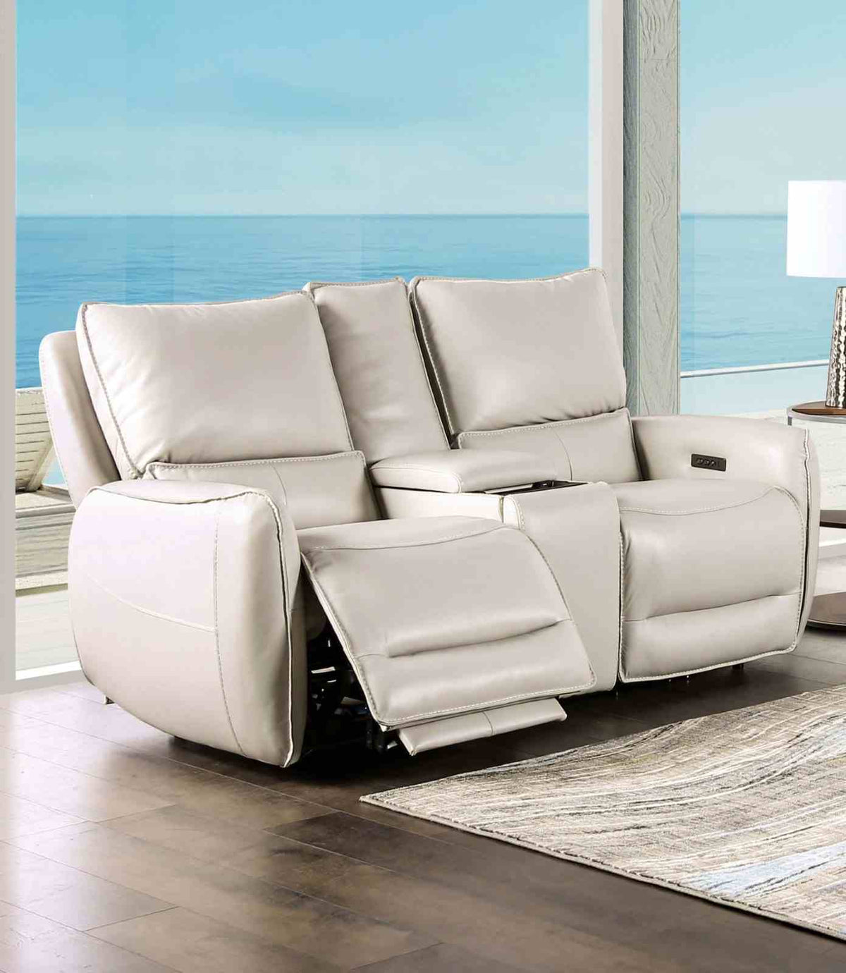 Phineas Beige Transitional Power Reclining Living Room Set