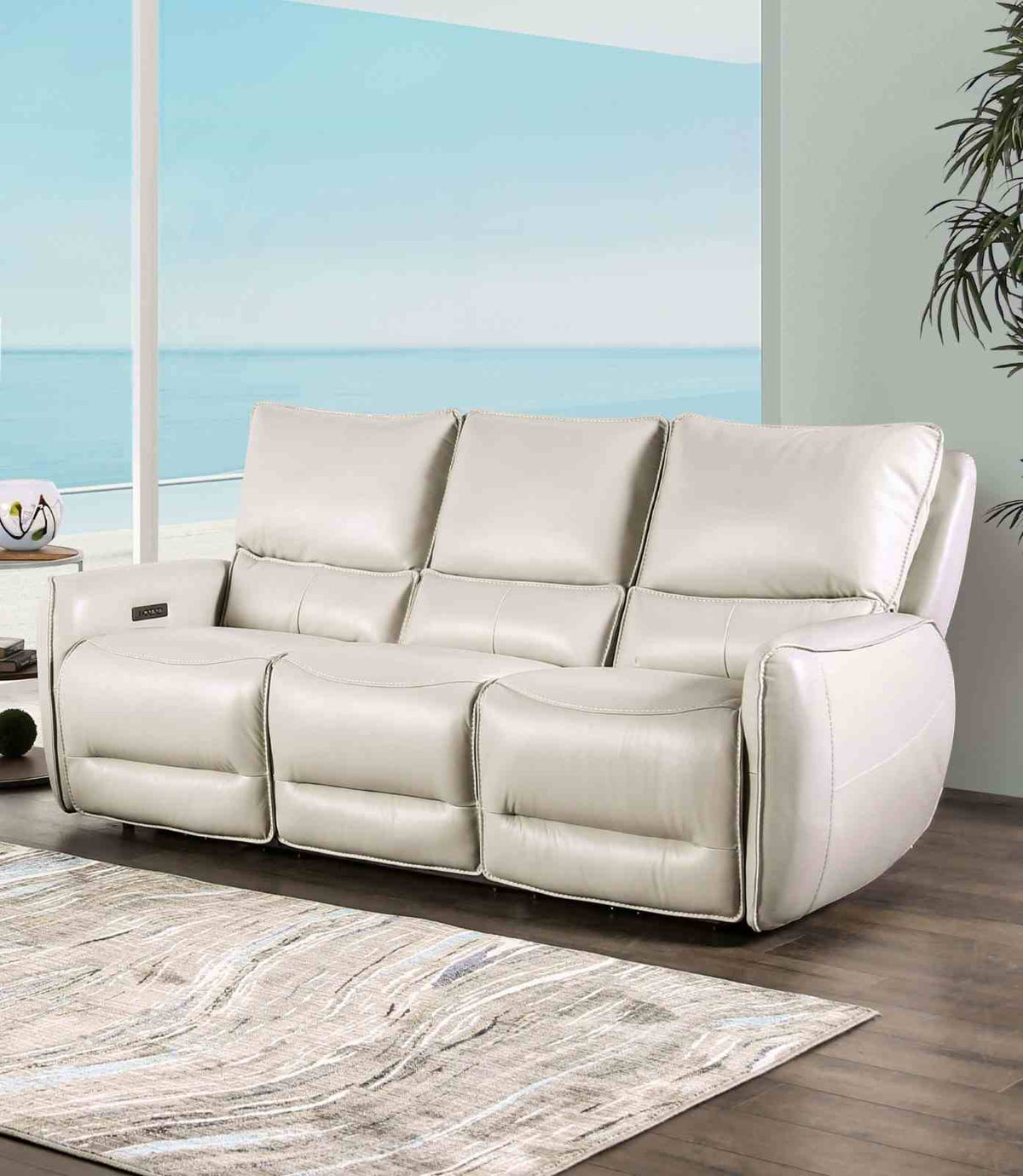 Phineas Beige Transitional Power Reclining Living Room Set