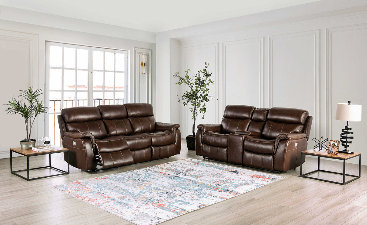 Antenor Brown Power Recliner