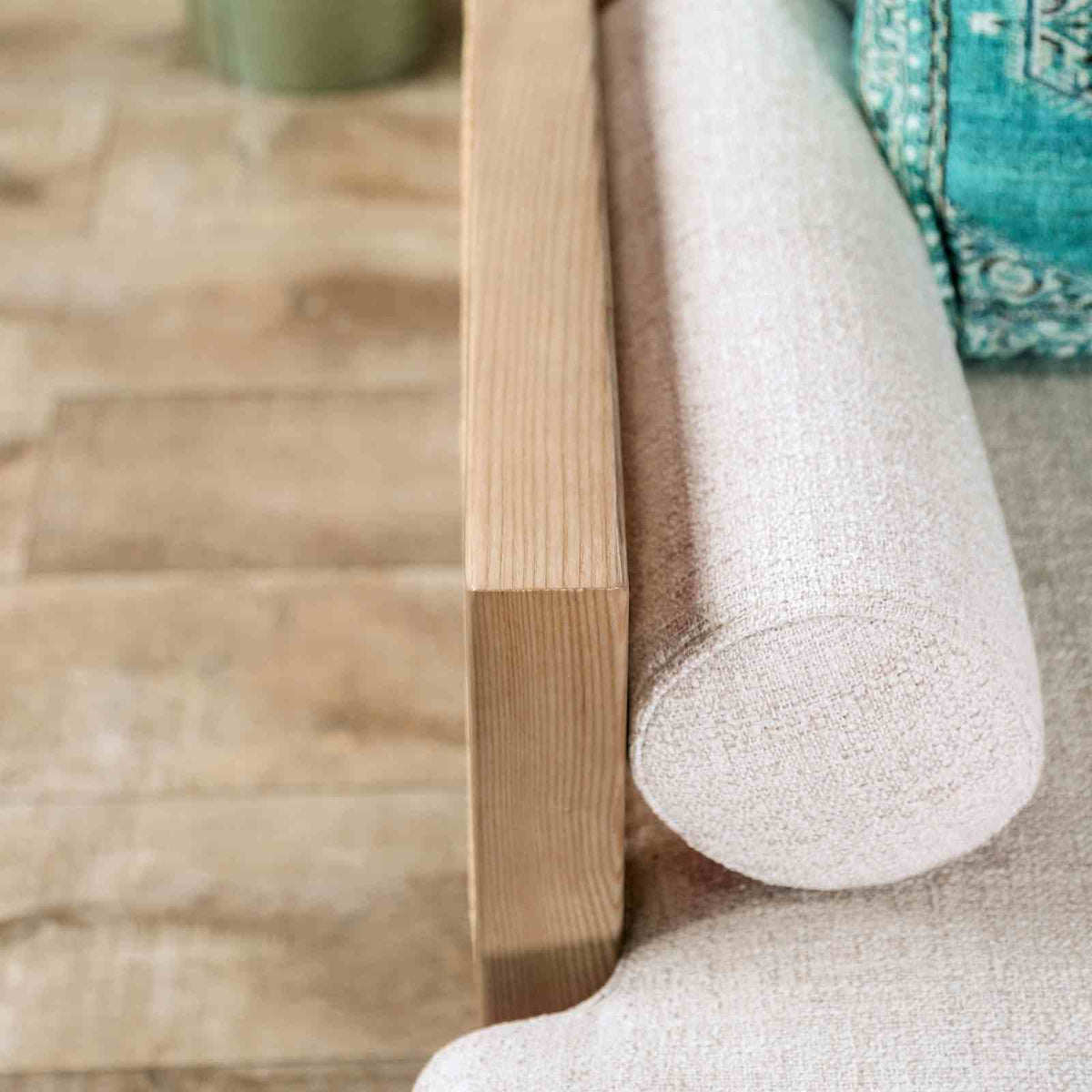 Alesund Light Oak/Beige Loveseat