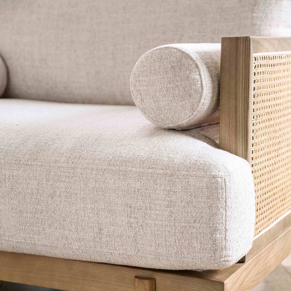 Alesund Light Oak/Beige Loveseat