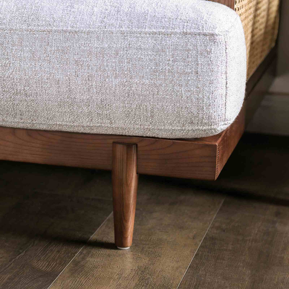 Alesund Beige/Walnut Loveseat