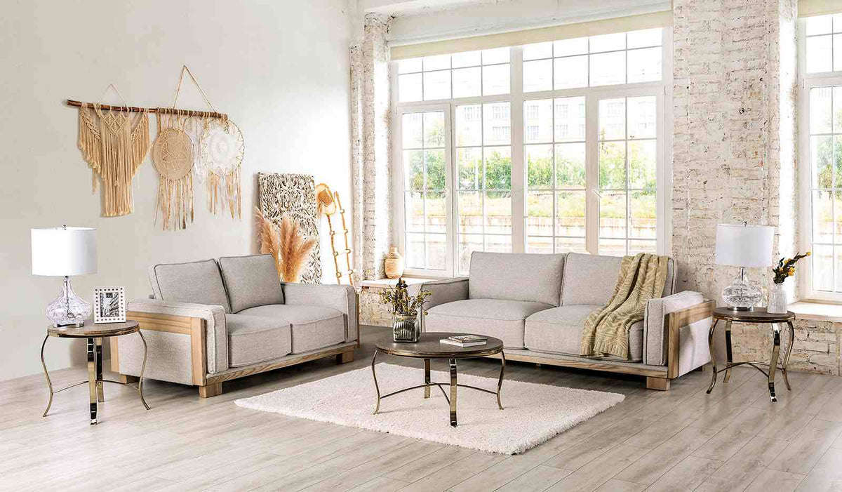 Harstad Light Brown/Natural Chair