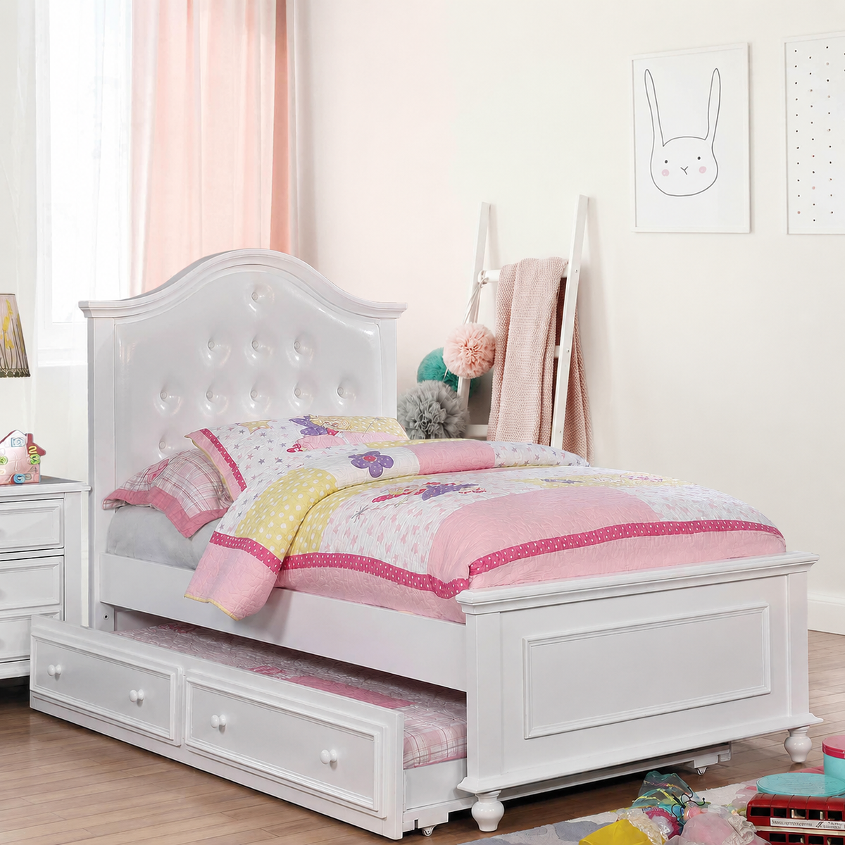Olivia White 4-Piece Full Bedroom Set