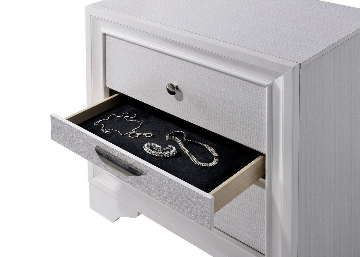 Chrissy White Night Stand