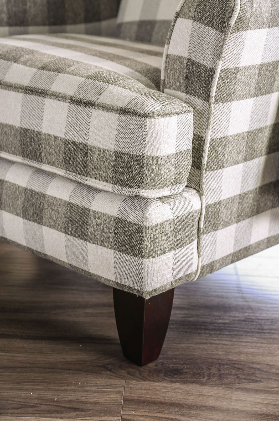Christine Light Gray Transitional Living Room Set