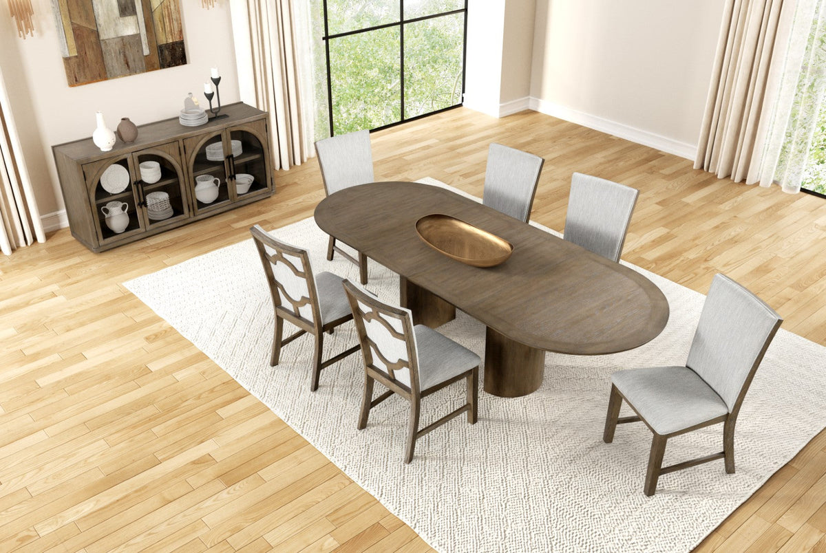 Clements Oak Modern Dining Room Set