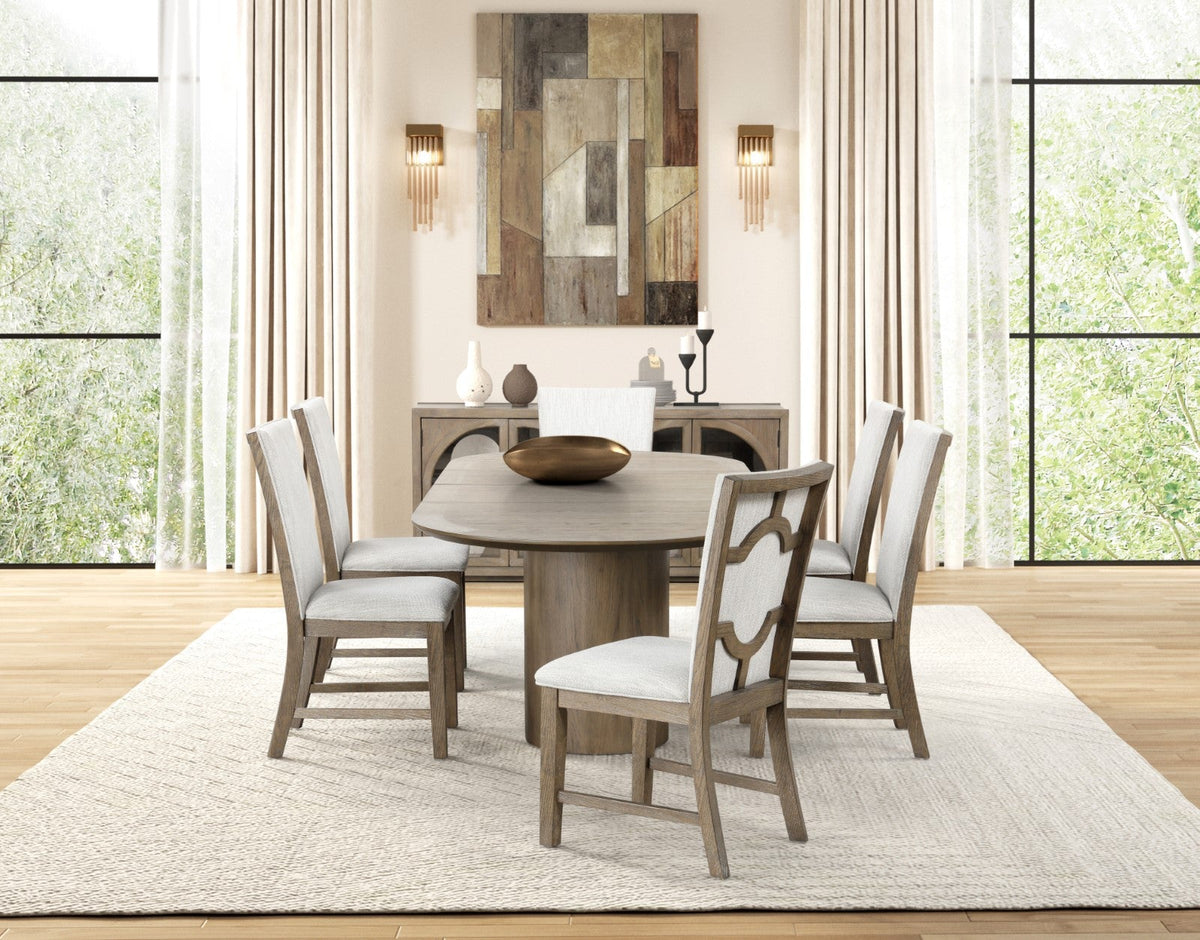 Clements Oak Modern Dining Room Set