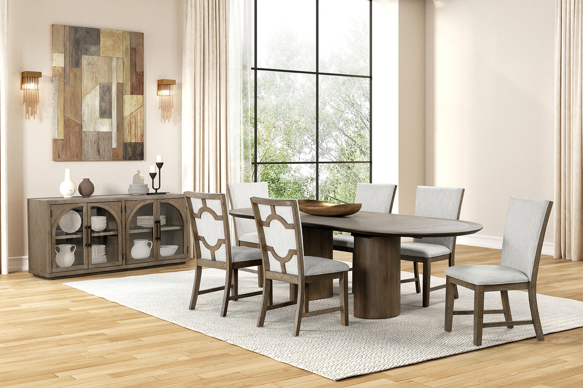 Clements Oak Modern Dining Room Set