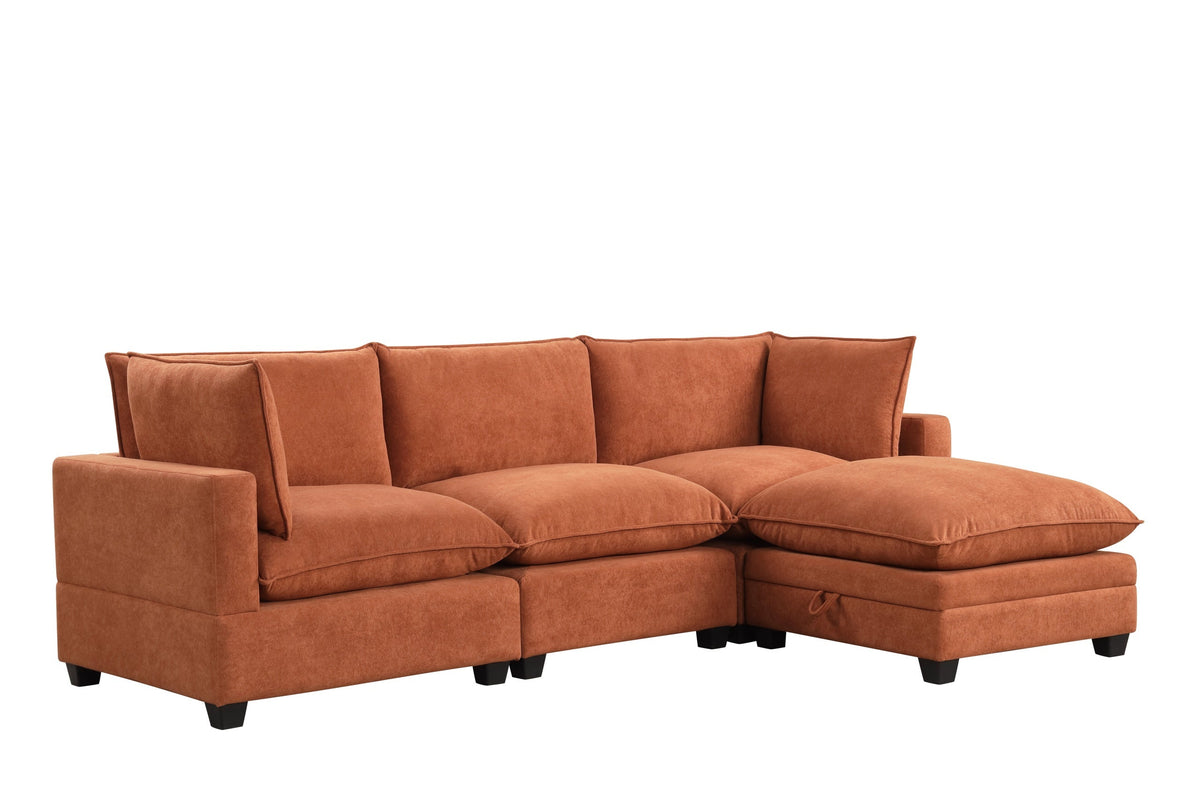 Cloud Rust Modular Sectional