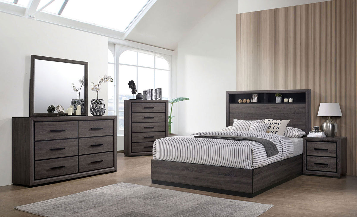 Conwy Gray Contemporary Bedroom Set