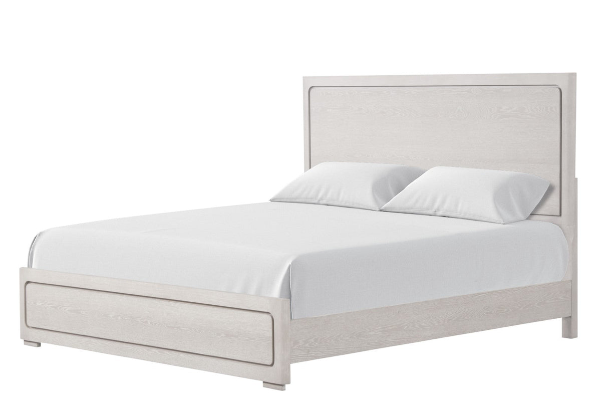Crowthorne White Oak King Panel Bed