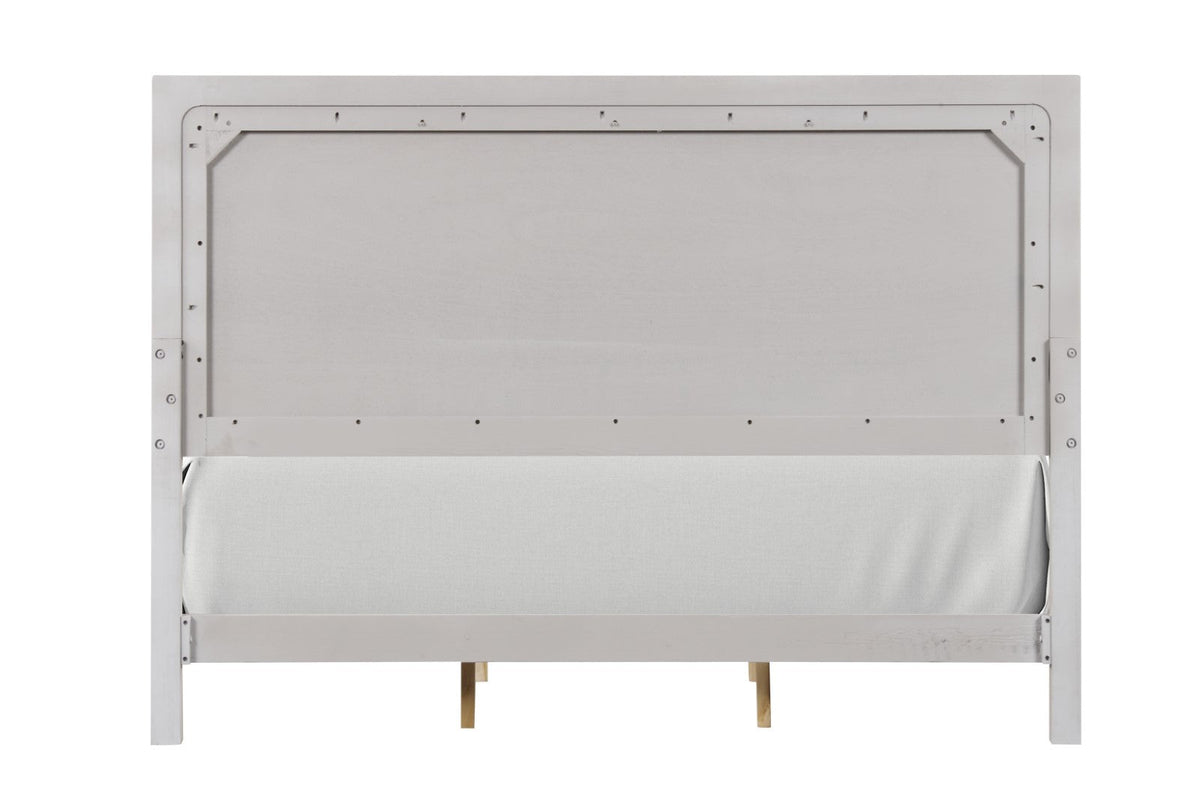 Crowthorne White Oak Queen Panel Bed