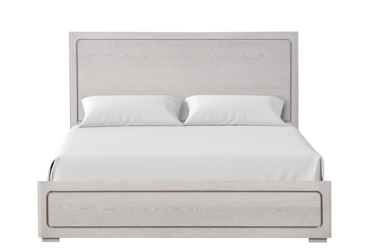 Crowthorne White Oak Queen Panel Bed