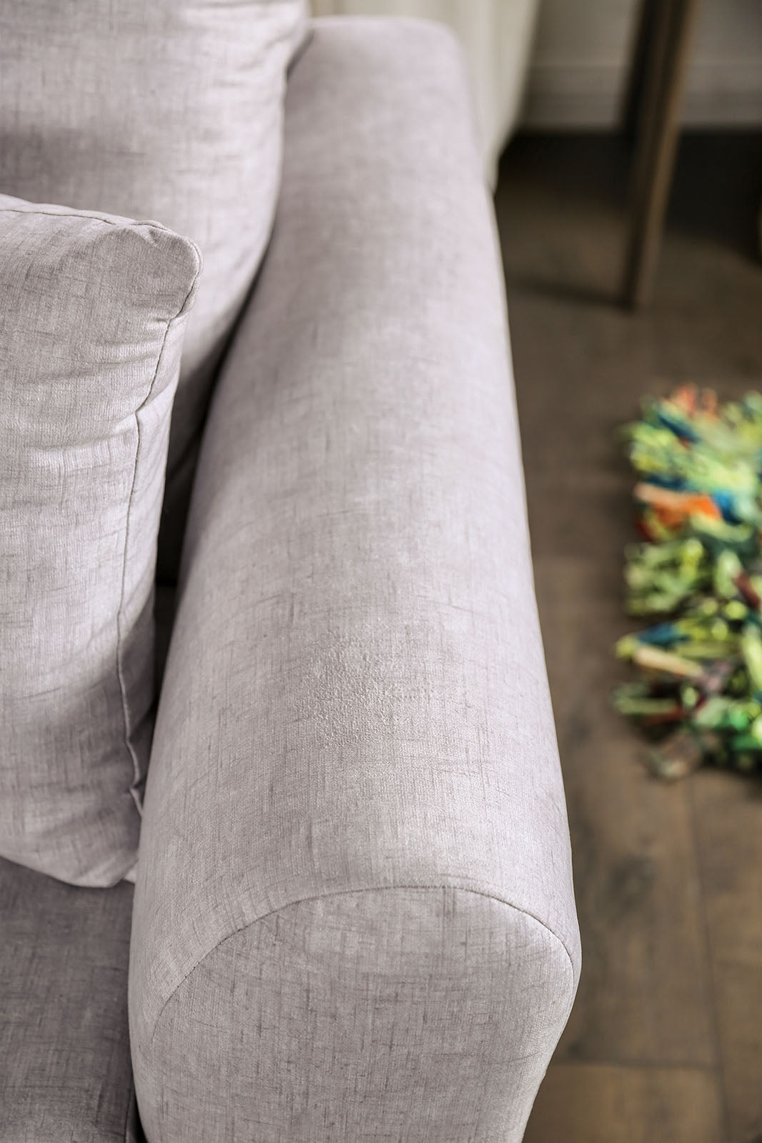 Croydon Light Gray Contemporary Living Room Set