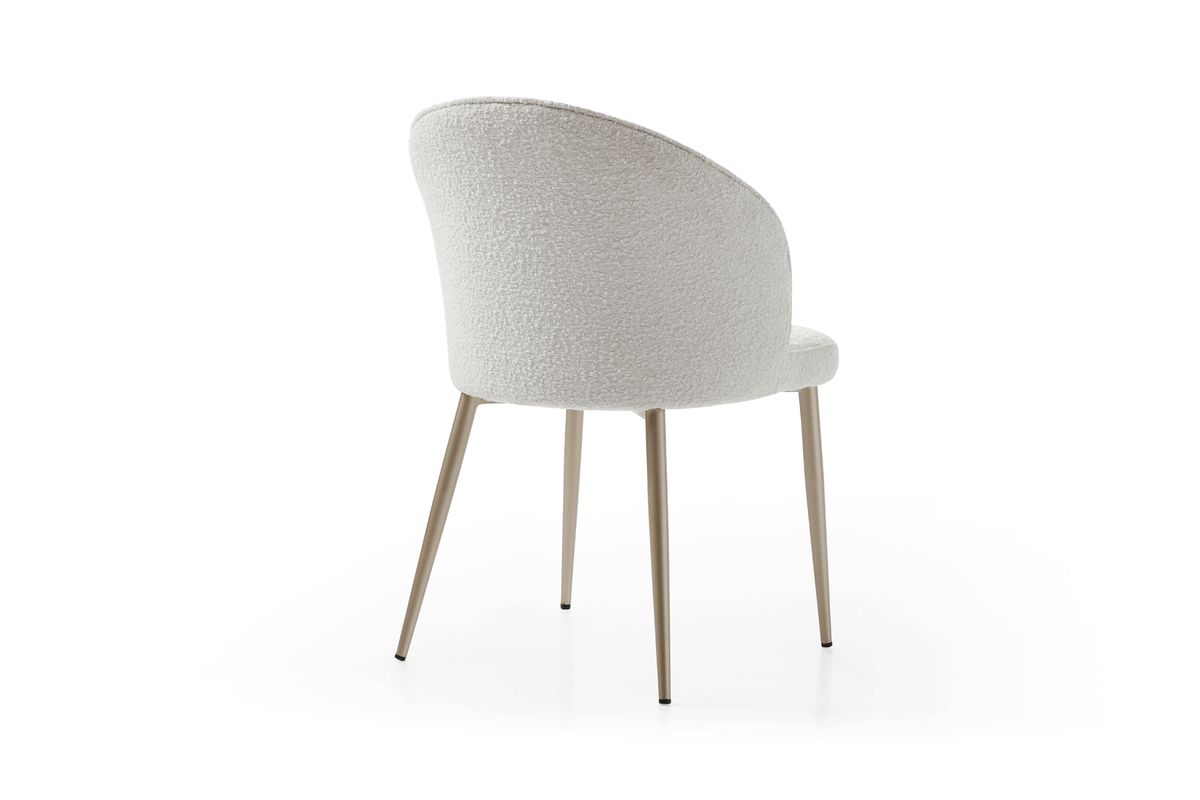 109 White/Gold Ceramic Extendable Dining Table