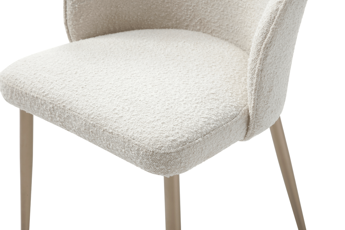 109 White/Gold Ceramic Extendable Dining Table